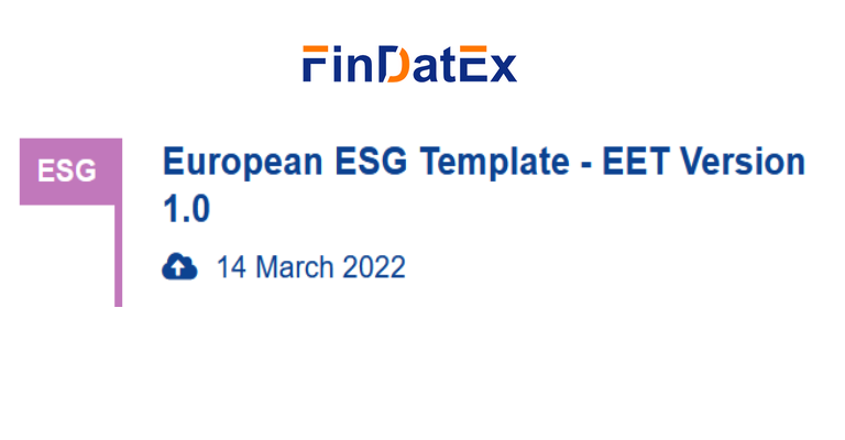 European ESG Template – EET Version 1.0